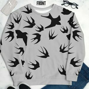 McQueen style Swallow Sweatshirt